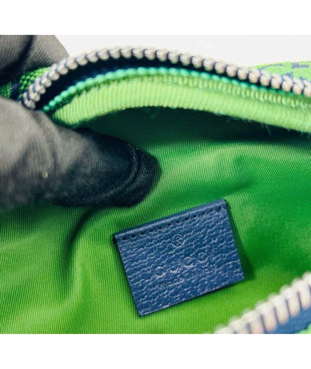 GUCCI Зеленая поясная сумка, фото 4