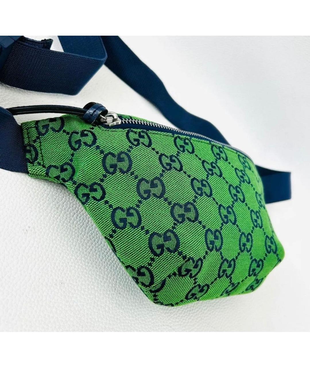 GUCCI Зеленая поясная сумка, фото 3