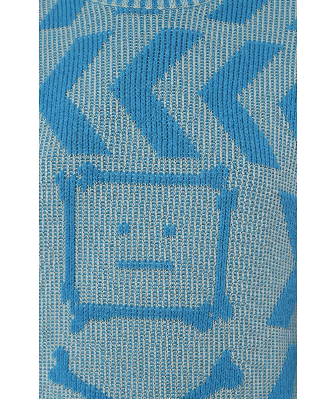 ACNE STUDIOS Голубой шерстяной джемпер / свитер, фото 3