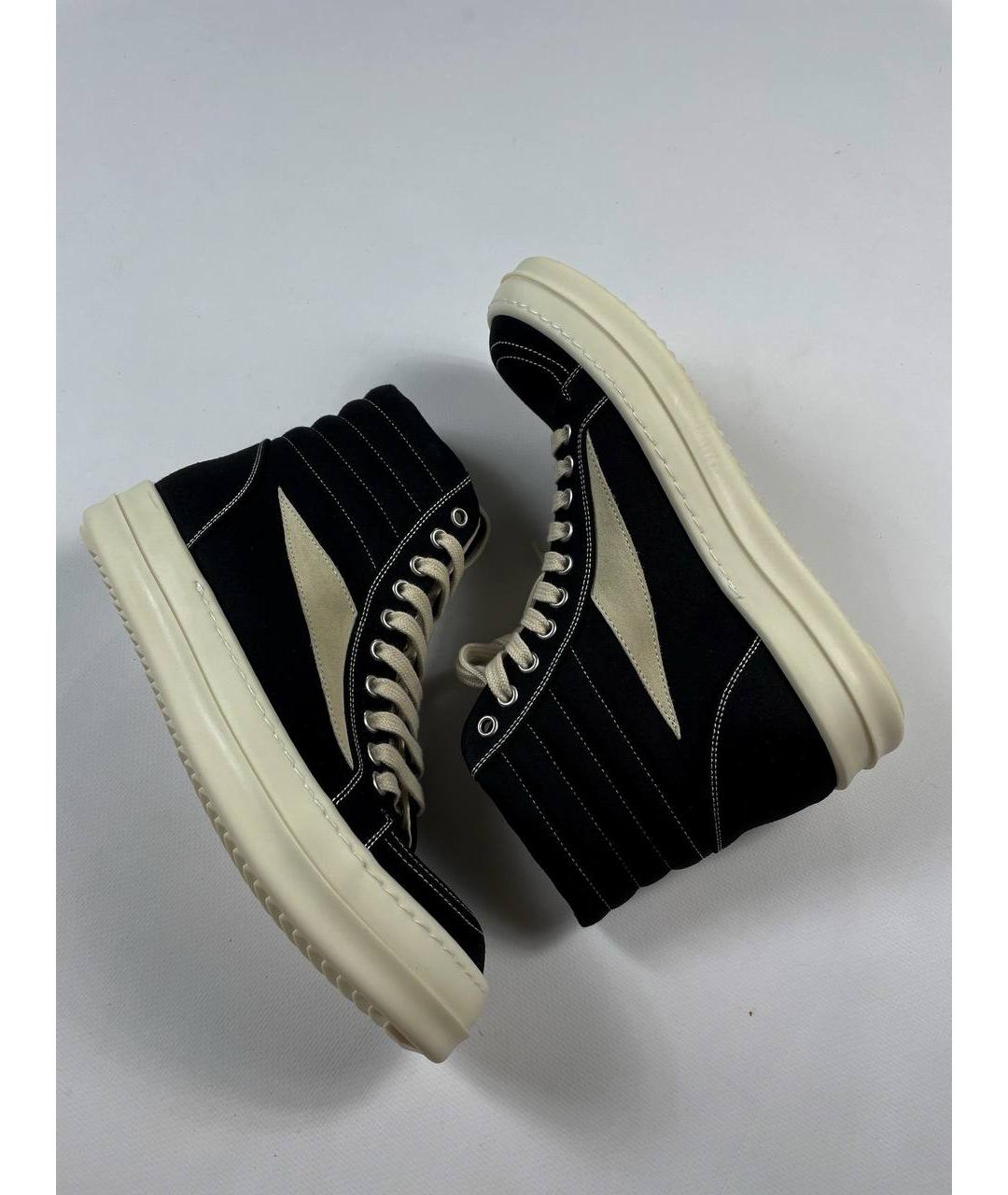 RICK OWENS DRKSHDW Черные кеды, фото 3