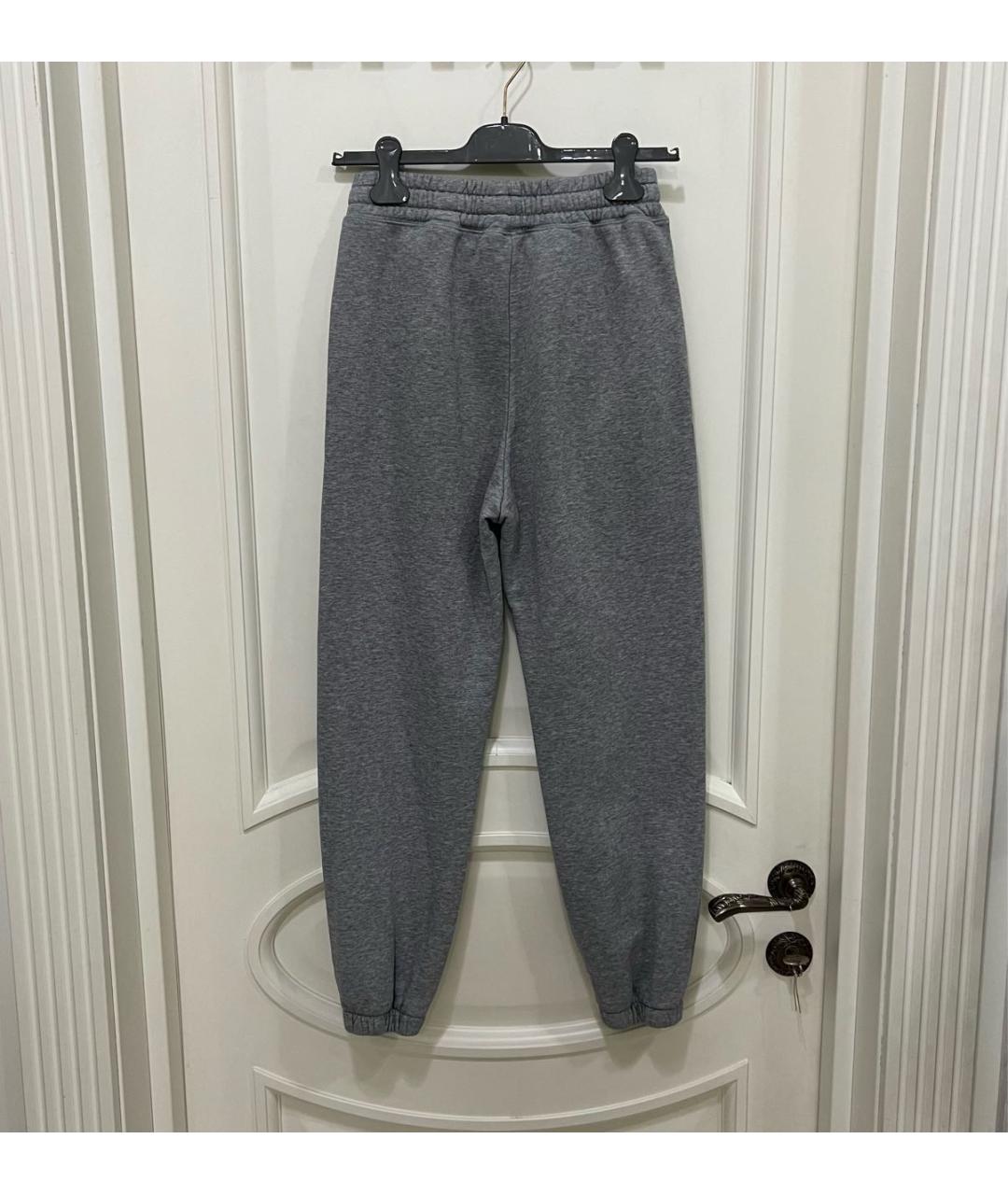 ZADIG & VOLTAIRE Серые хлопковые прямые брюки, фото 7