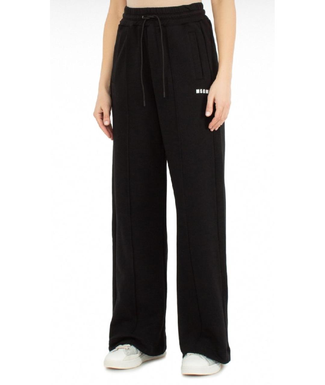 MSGM Черные хлопковые спортивные брюки и шорты, фото 5