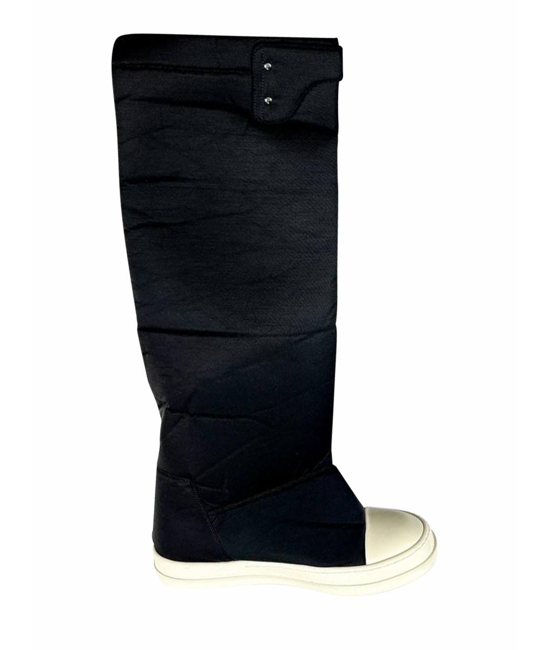 RICK OWENS DRKSHDW Черные высокие ботинки, фото 1