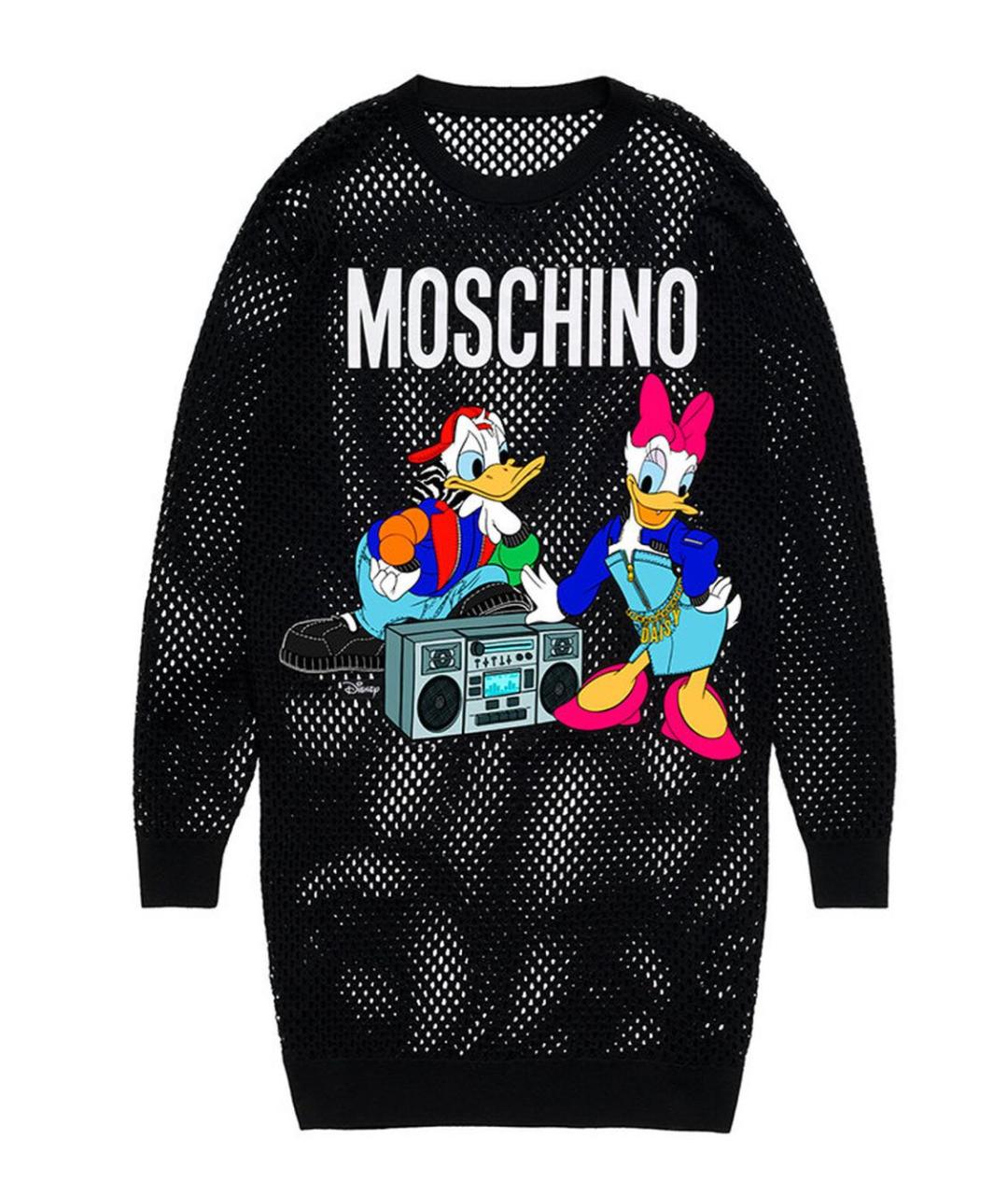 MOSCHINO Черное шерстяное повседневное платье, фото 9