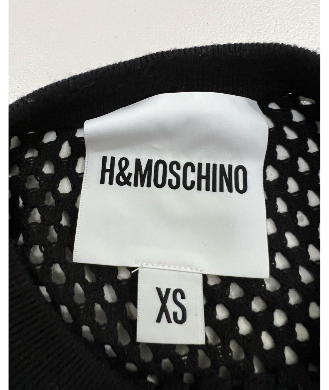 MOSCHINO Черное шерстяное повседневное платье, фото 6