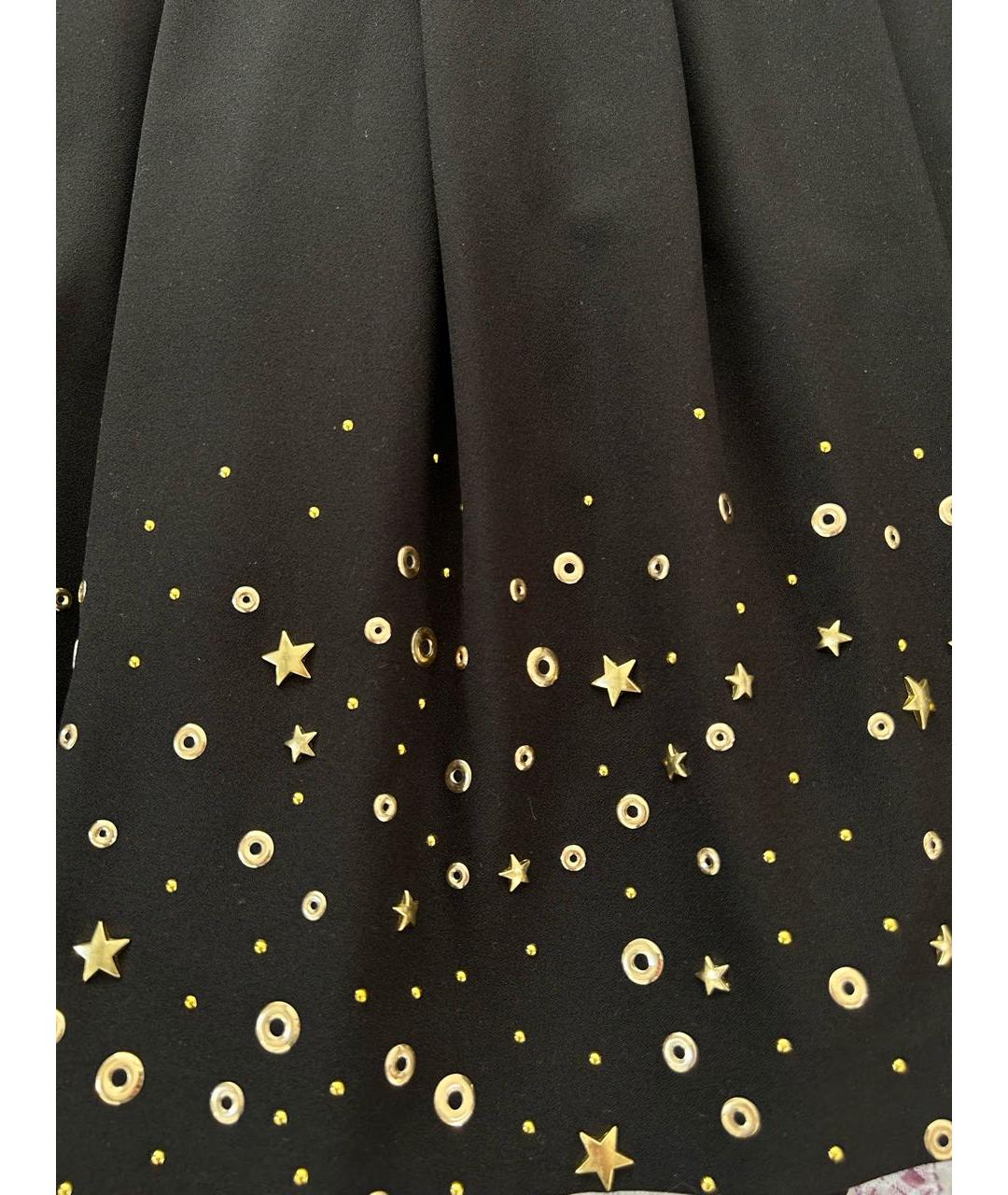 BOUTIQUE MOSCHINO Черная полиэстеровая юбка миди, фото 2