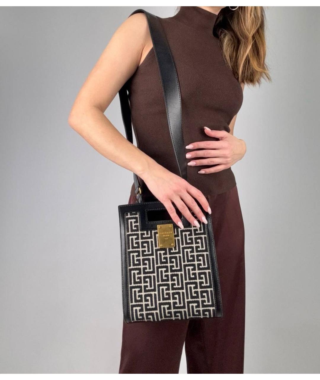 BALMAIN Мульти тканевая сумка с короткими ручками, фото 6