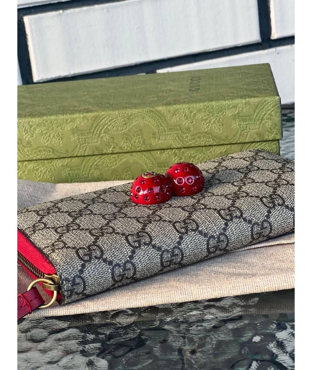 GUCCI Коричневый кошелек, фото 3