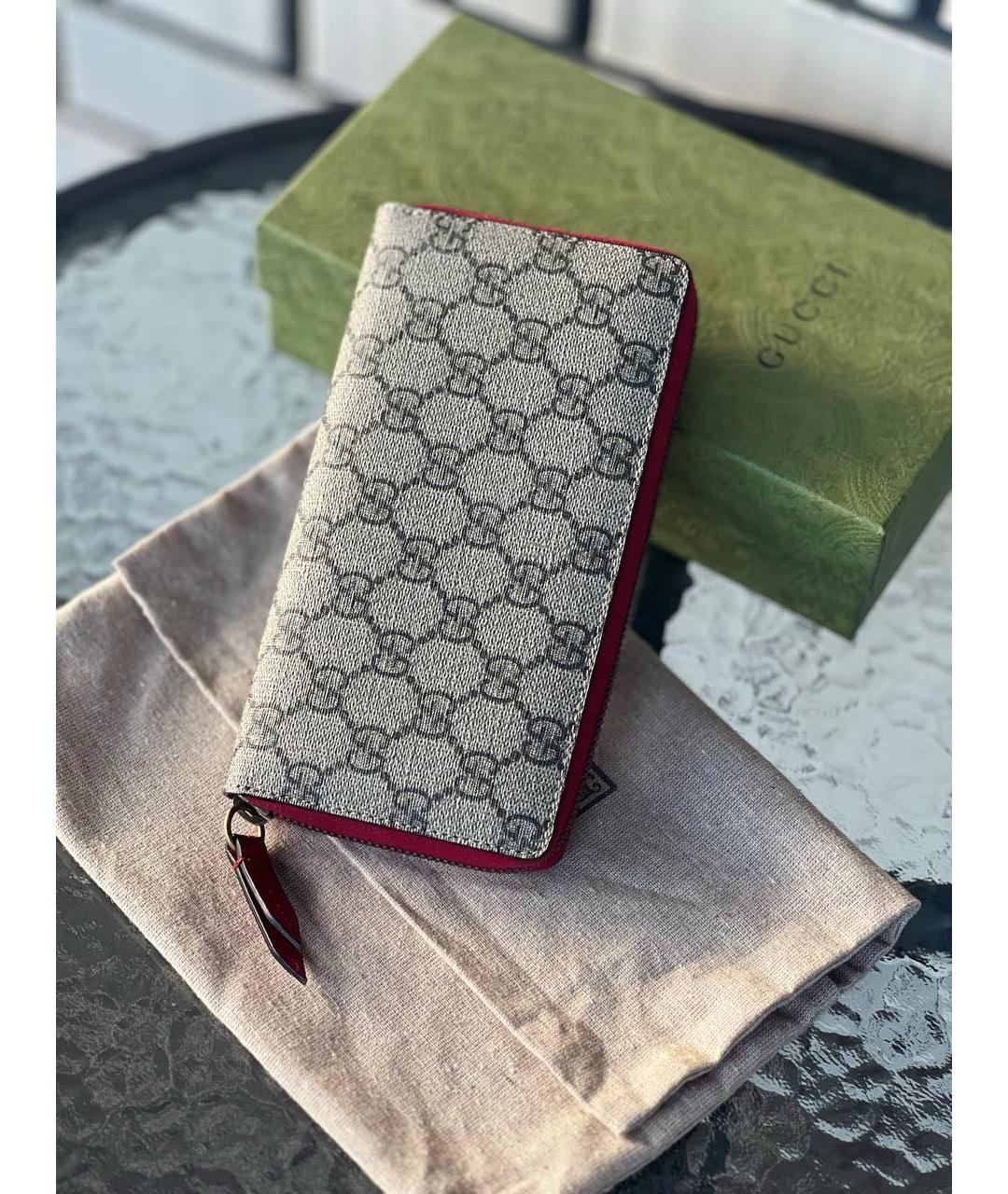 GUCCI Коричневый кошелек, фото 4