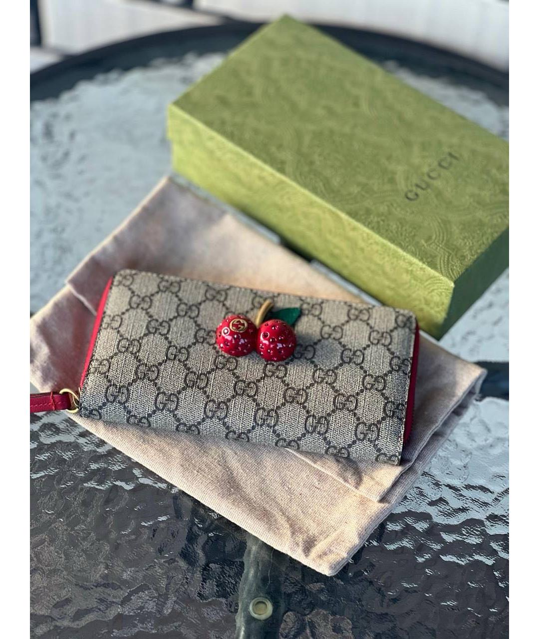 GUCCI Коричневый кошелек, фото 2