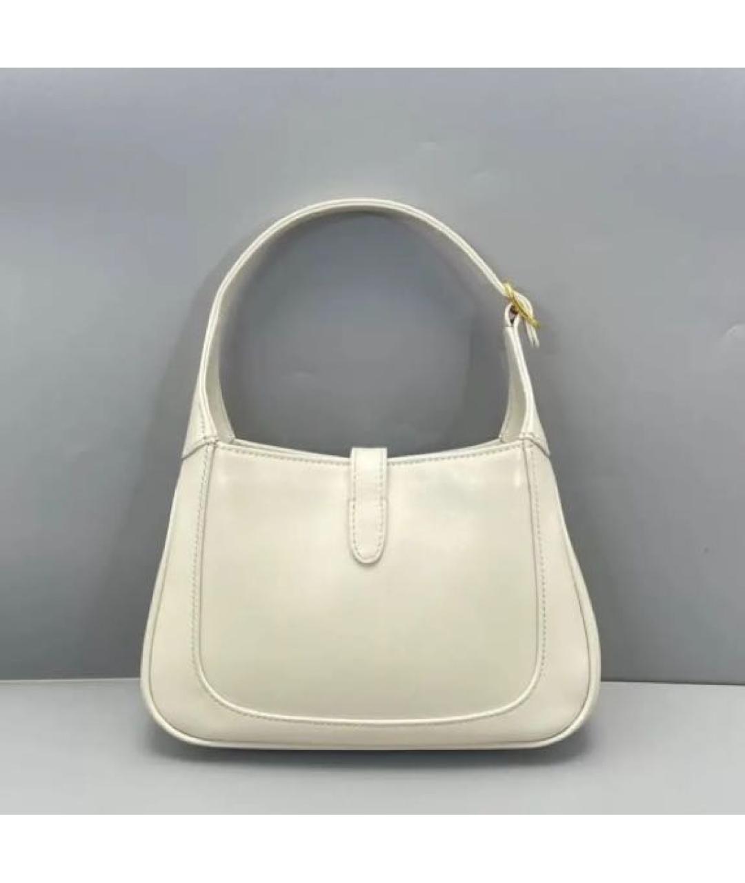 GUCCI Бежевая кожаная сумка через плечо, фото 2