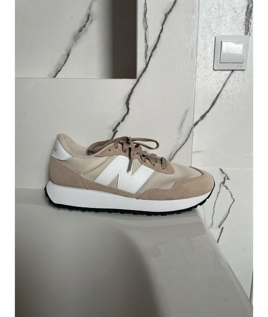 NEW BALANCE Бежевые замшевые кроссовки, фото 6