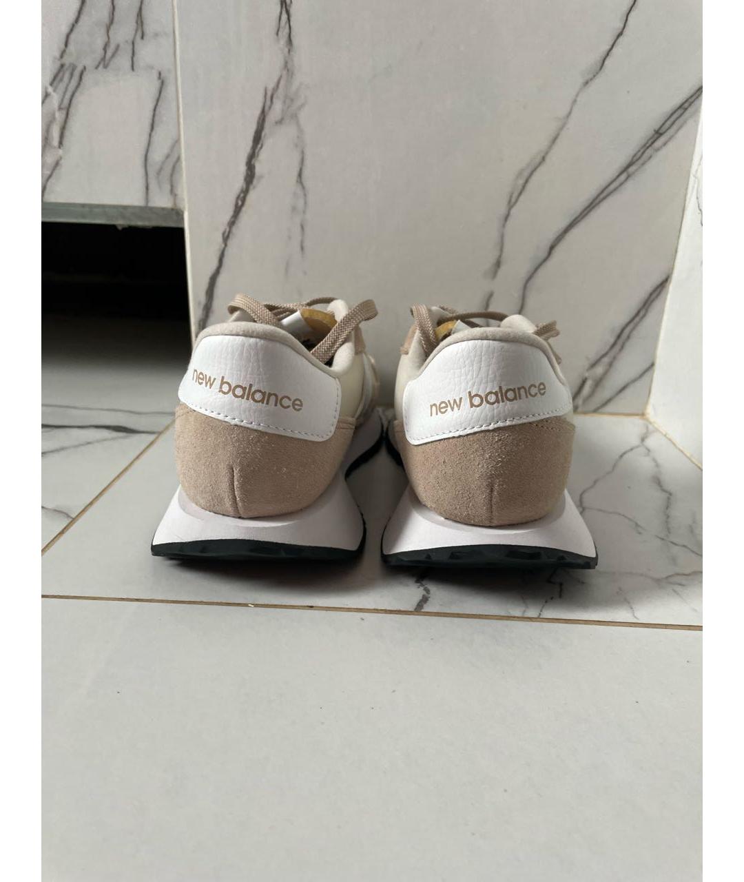 NEW BALANCE Бежевые замшевые кроссовки, фото 4
