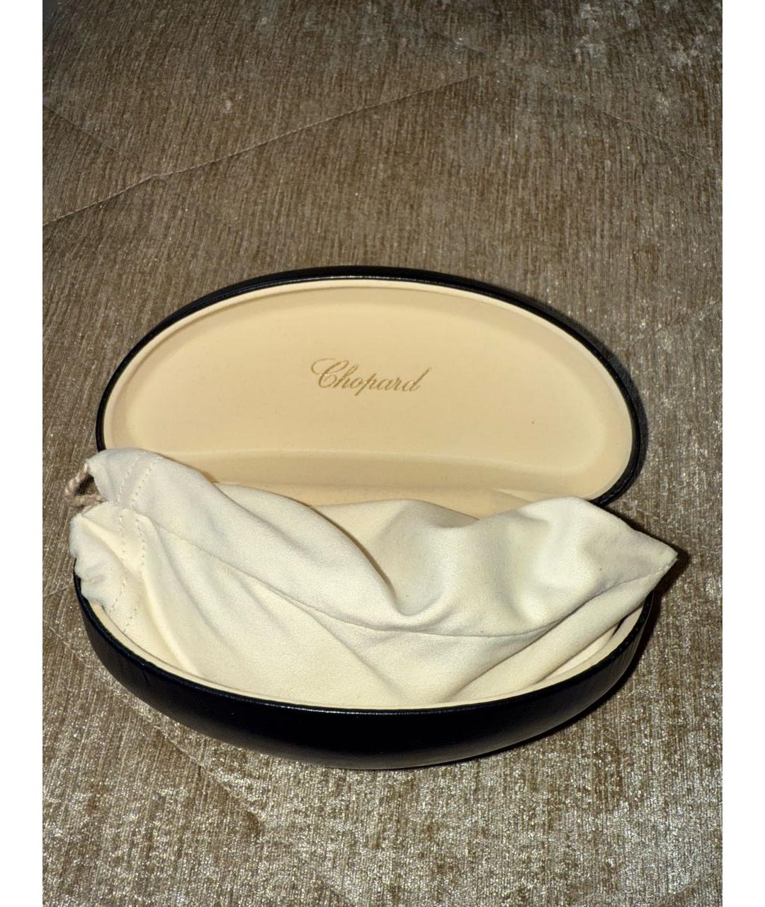 CHOPARD Черные металлические солнцезащитные очки, фото 3