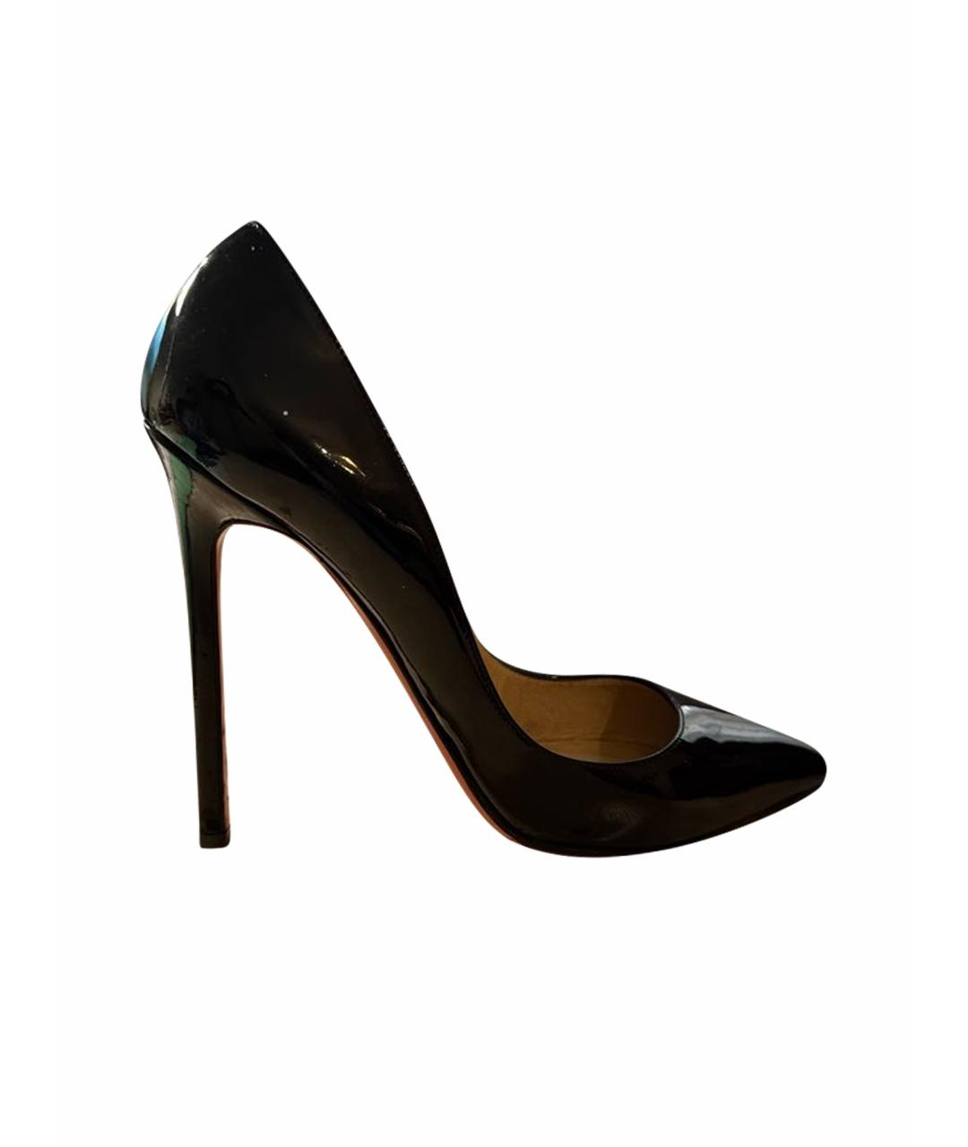 CHRISTIAN LOUBOUTIN Черные туфли из лакированной кожи, фото 1