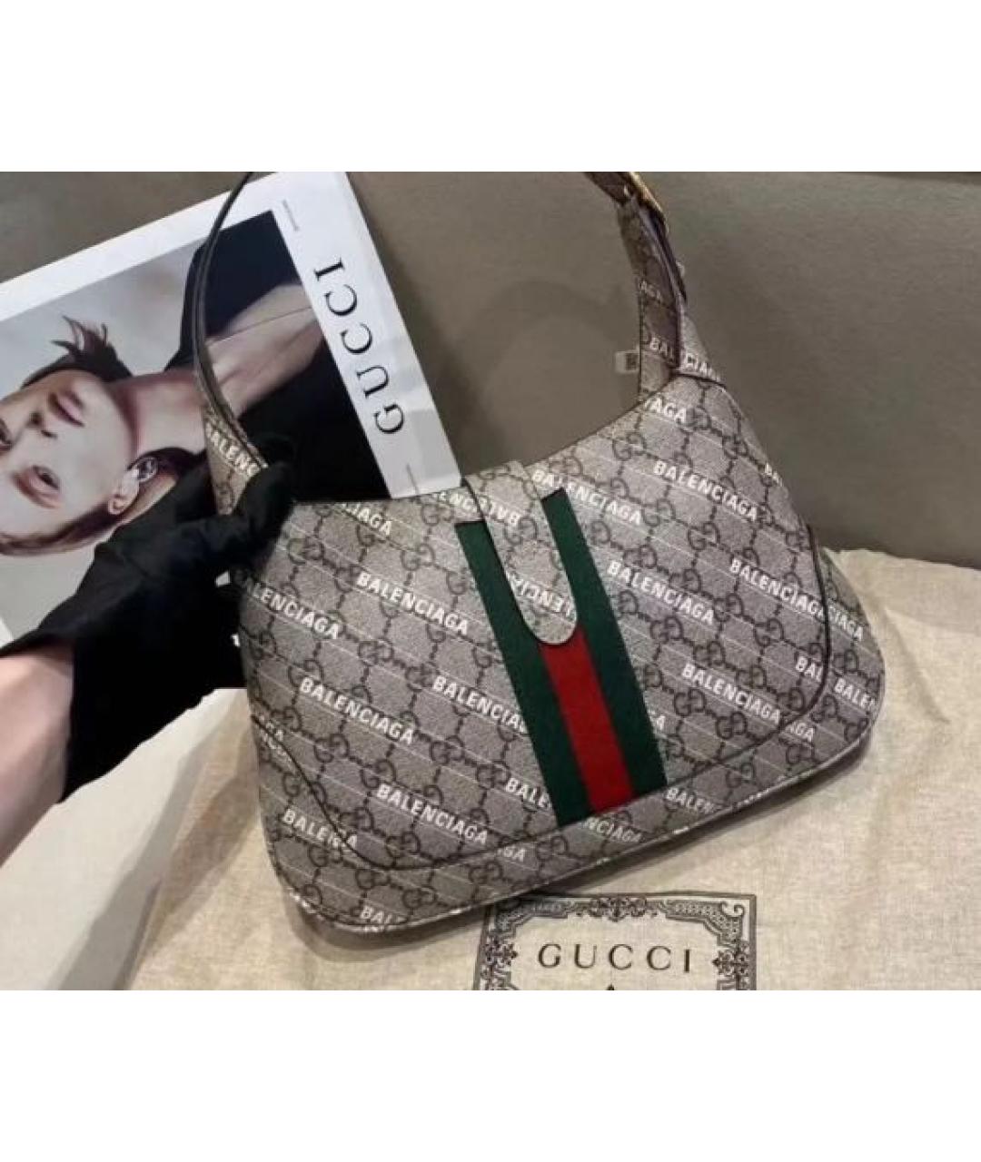 GUCCI Бежевая сумка с короткими ручками, фото 2