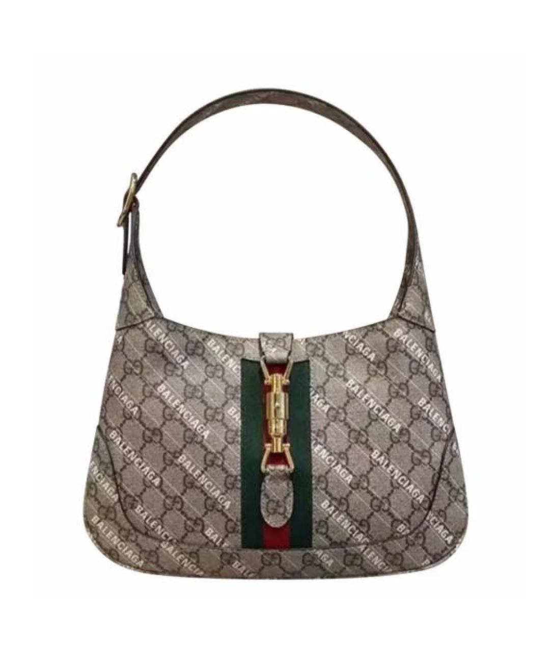GUCCI Бежевая сумка с короткими ручками, фото 1