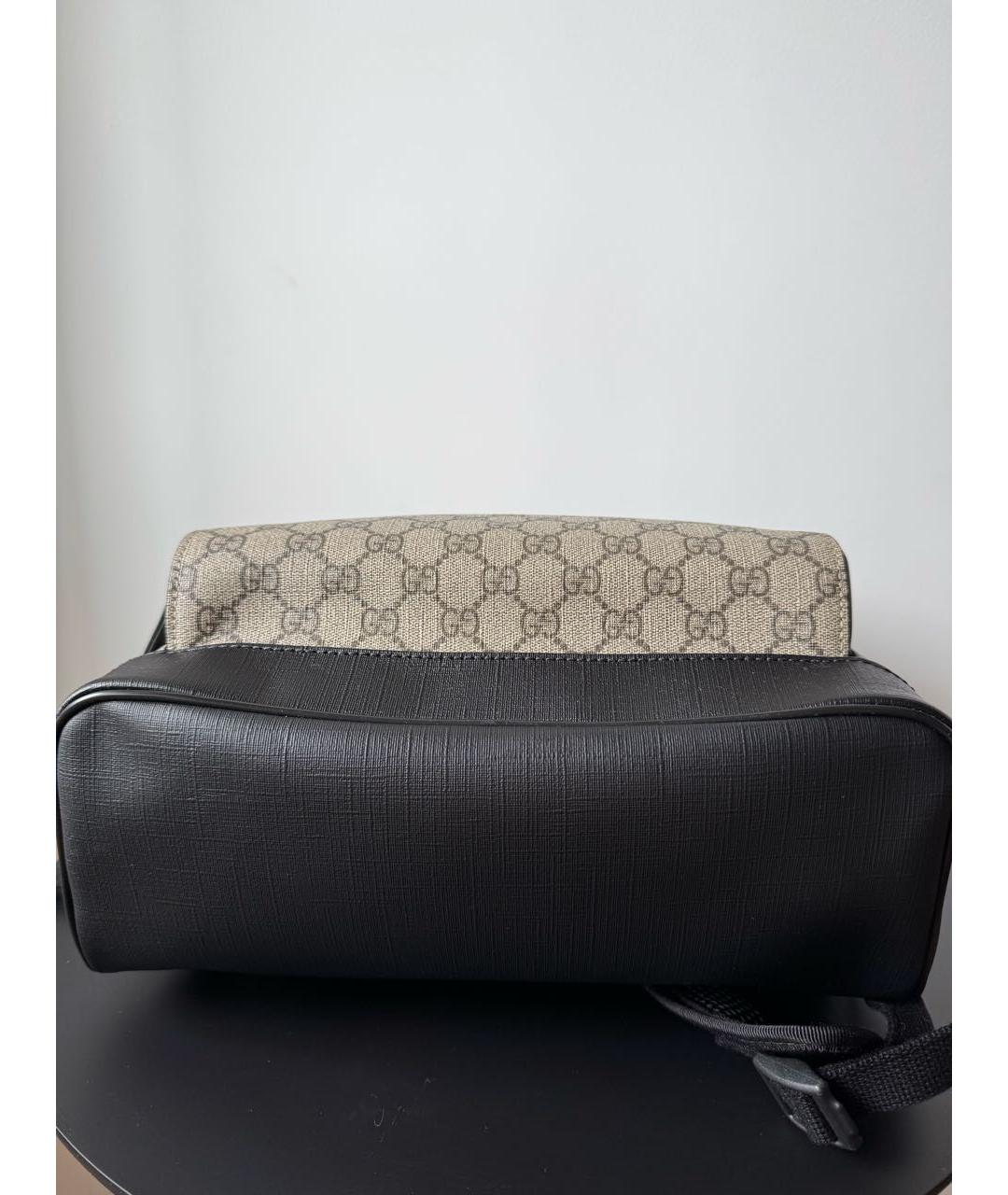 GUCCI Бежевый тканевый рюкзак, фото 5