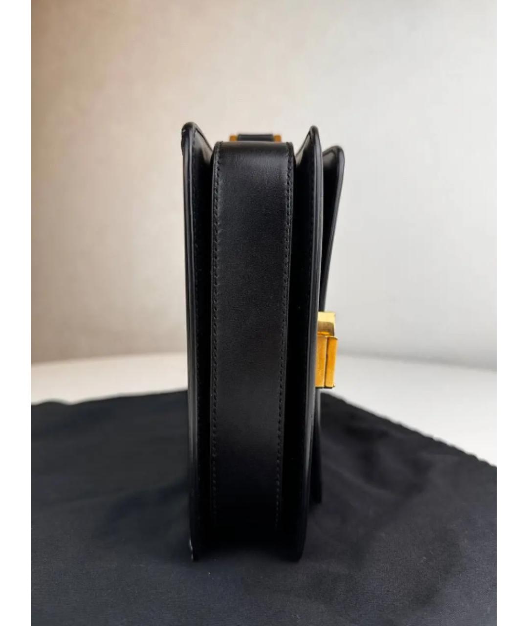 SAINT LAURENT Черная кожаная сумка через плечо, фото 4