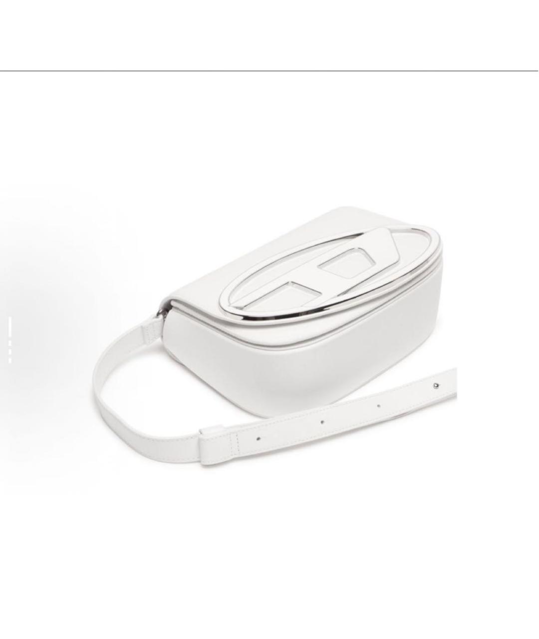 DIESEL Серебряная кожаная сумка на плечо, фото 2