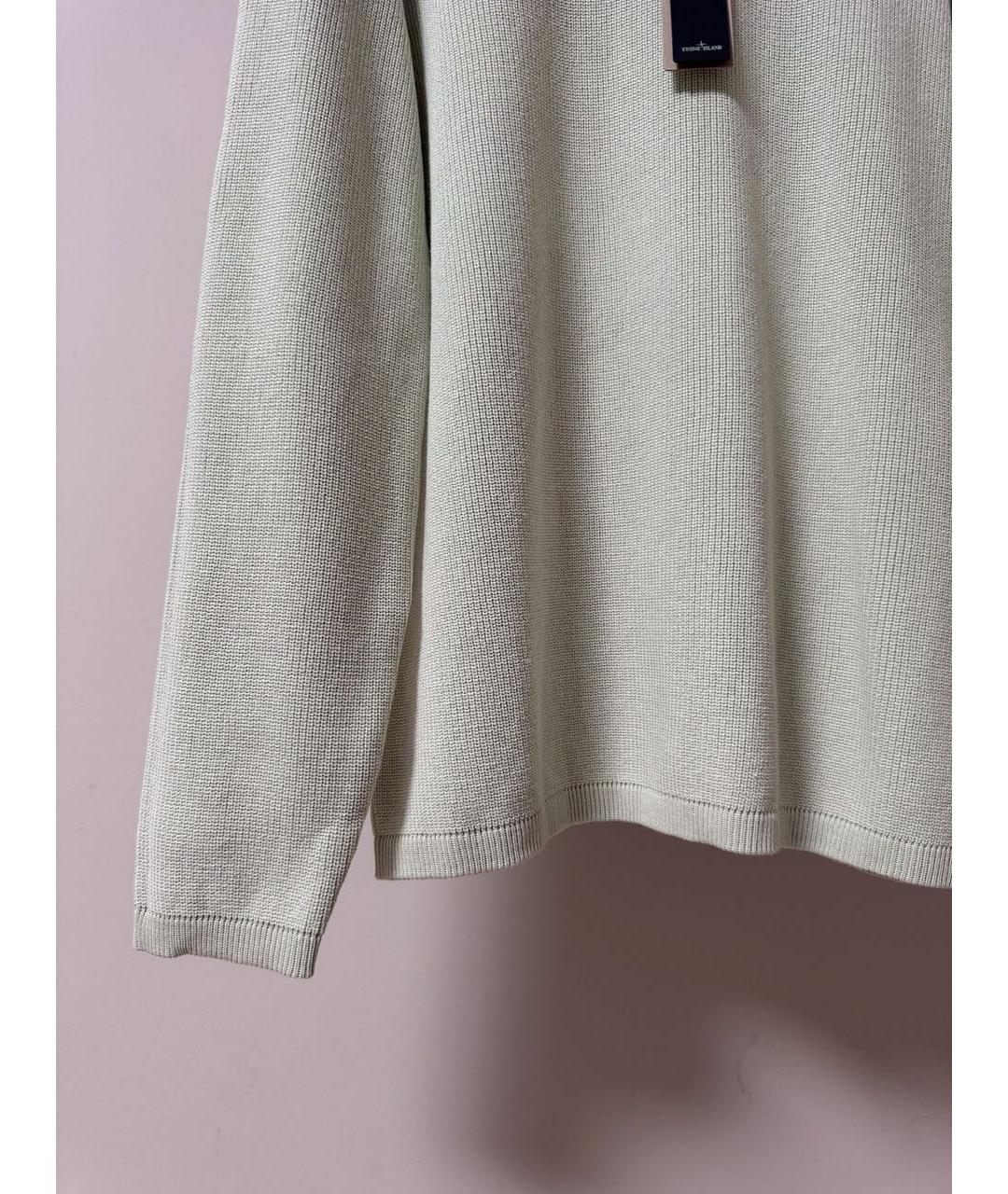 STONE ISLAND Салатовый хлопковый джемпер / свитер, фото 3