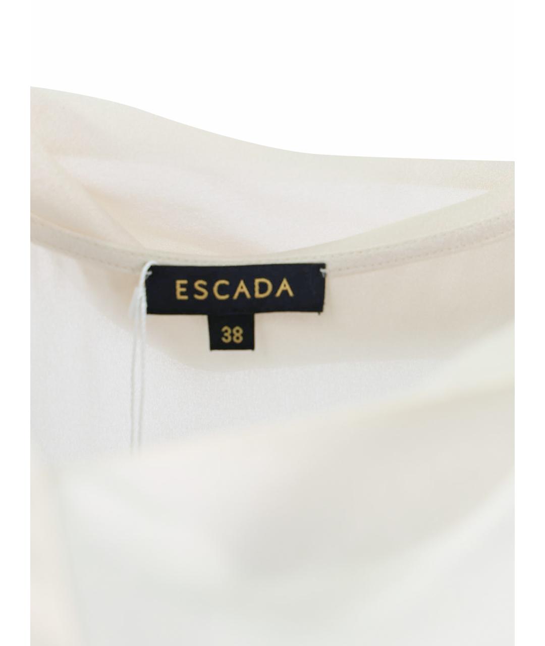 ESCADA Бежевая шелковая блузы, фото 7