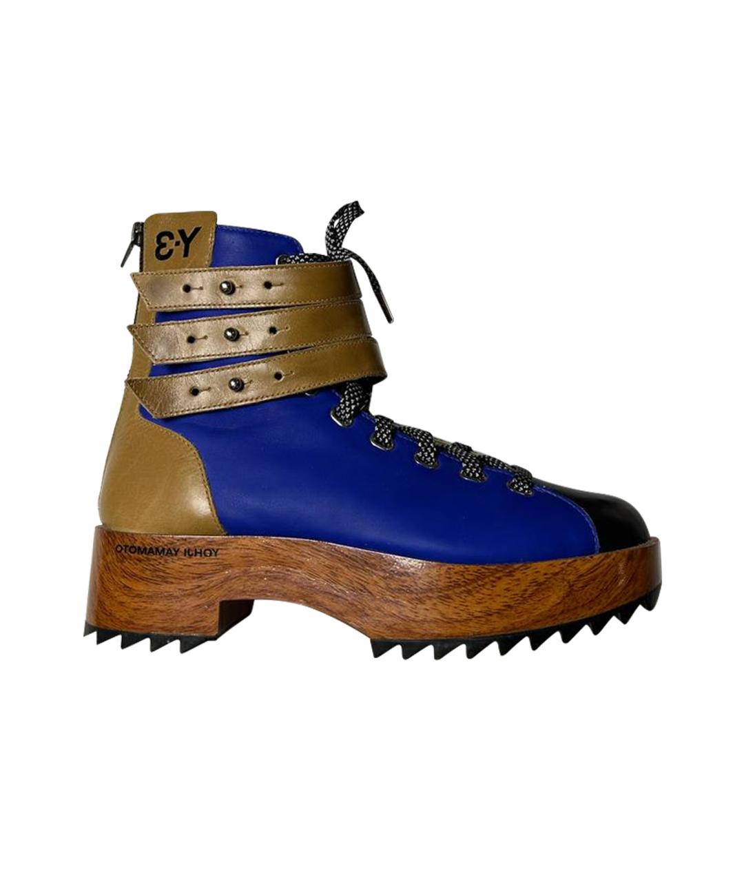 Y-3 Синие ботинки, фото 10