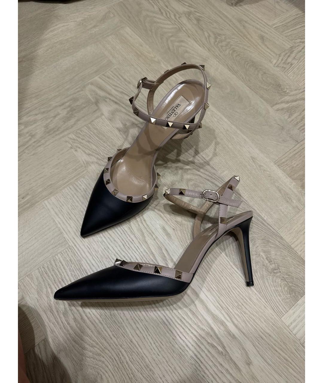 VALENTINO Черные кожаные туфли, фото 2