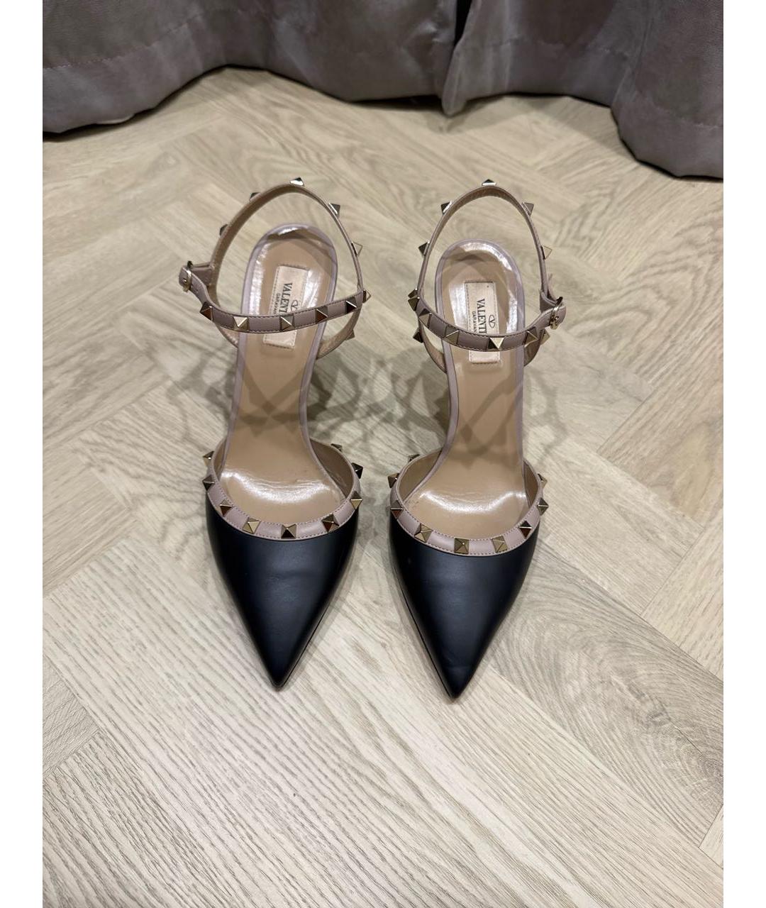 VALENTINO Черные кожаные туфли, фото 3