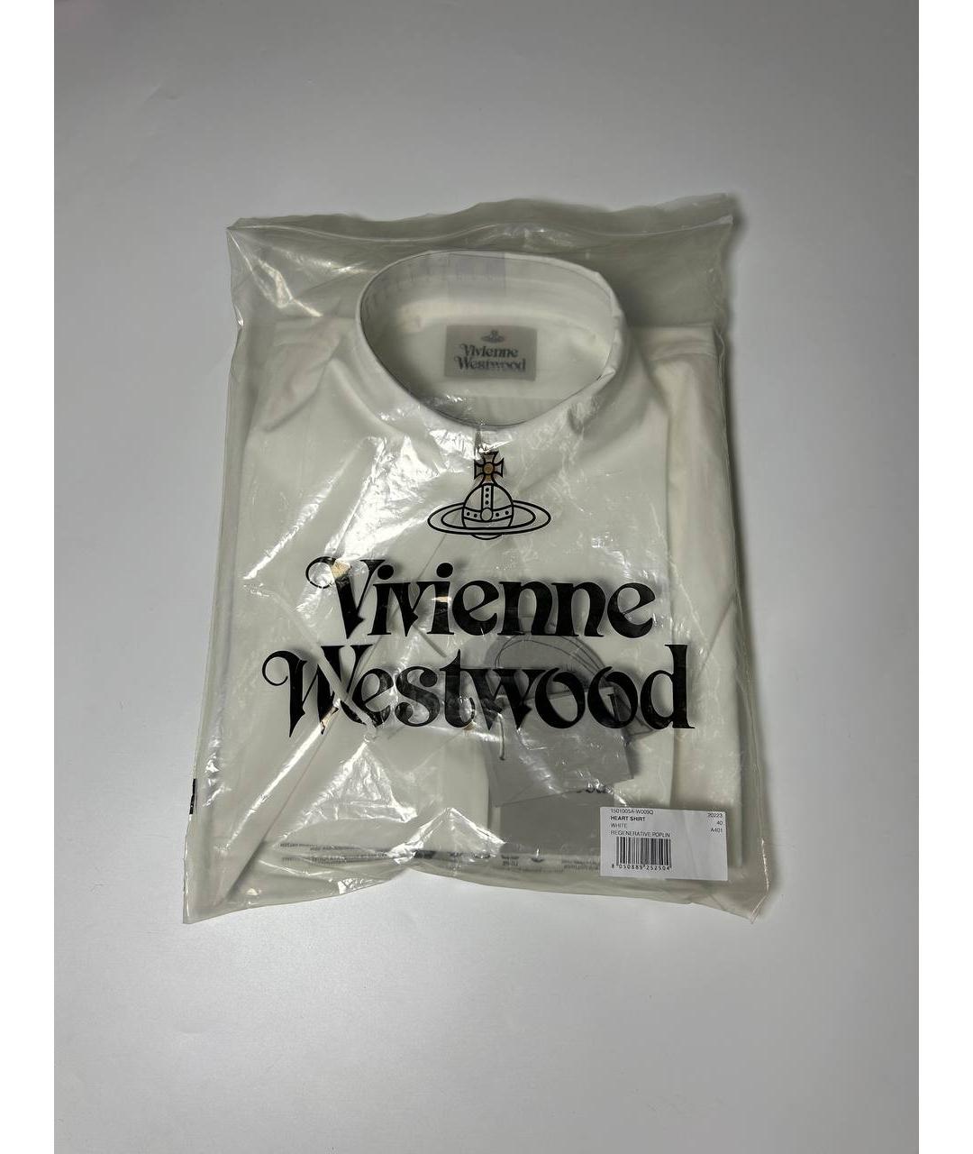VIVIENNE WESTWOOD Белая хлопковая рубашка, фото 7
