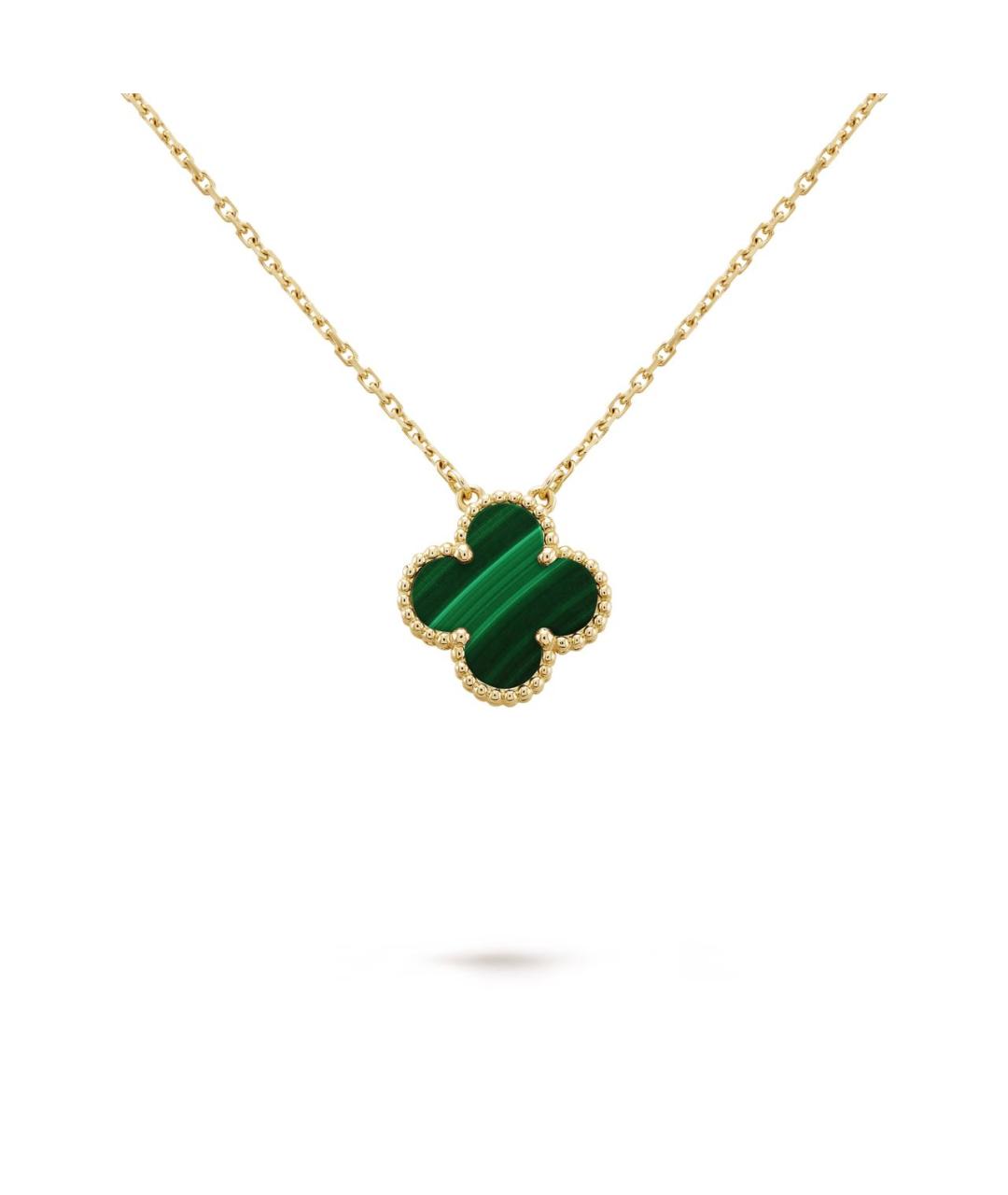 VAN CLEEF & ARPELS Зеленая подвеска из желтого золота, фото 5