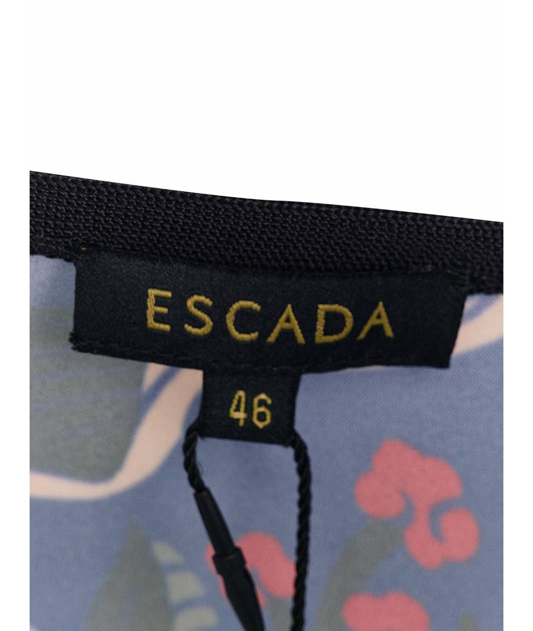 ESCADA Синяя вискозная блузы, фото 6