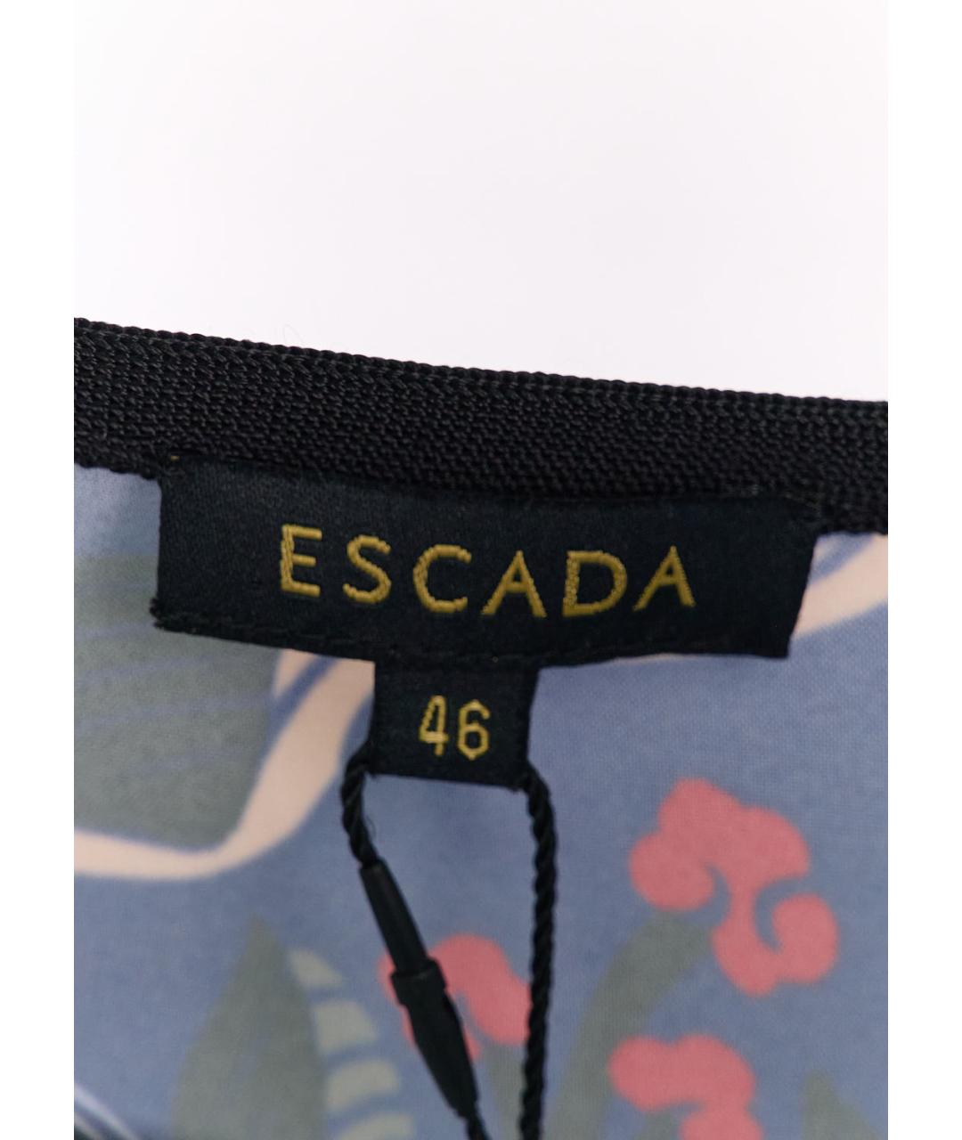 ESCADA Синяя вискозная блузы, фото 3