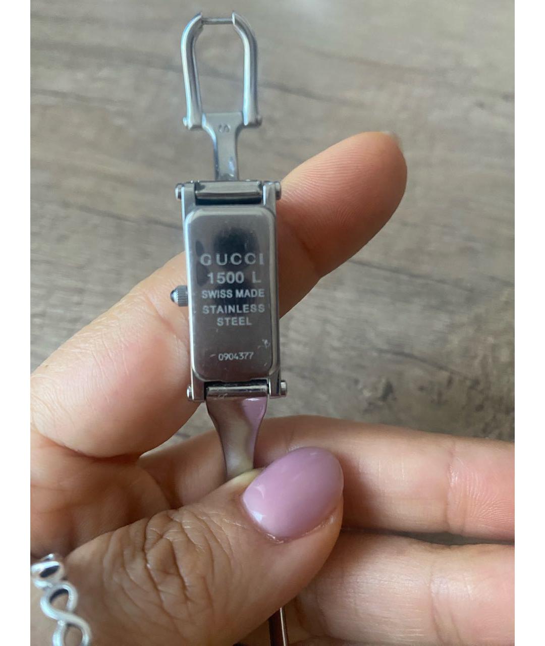 GUCCI Серебряные часы, фото 3