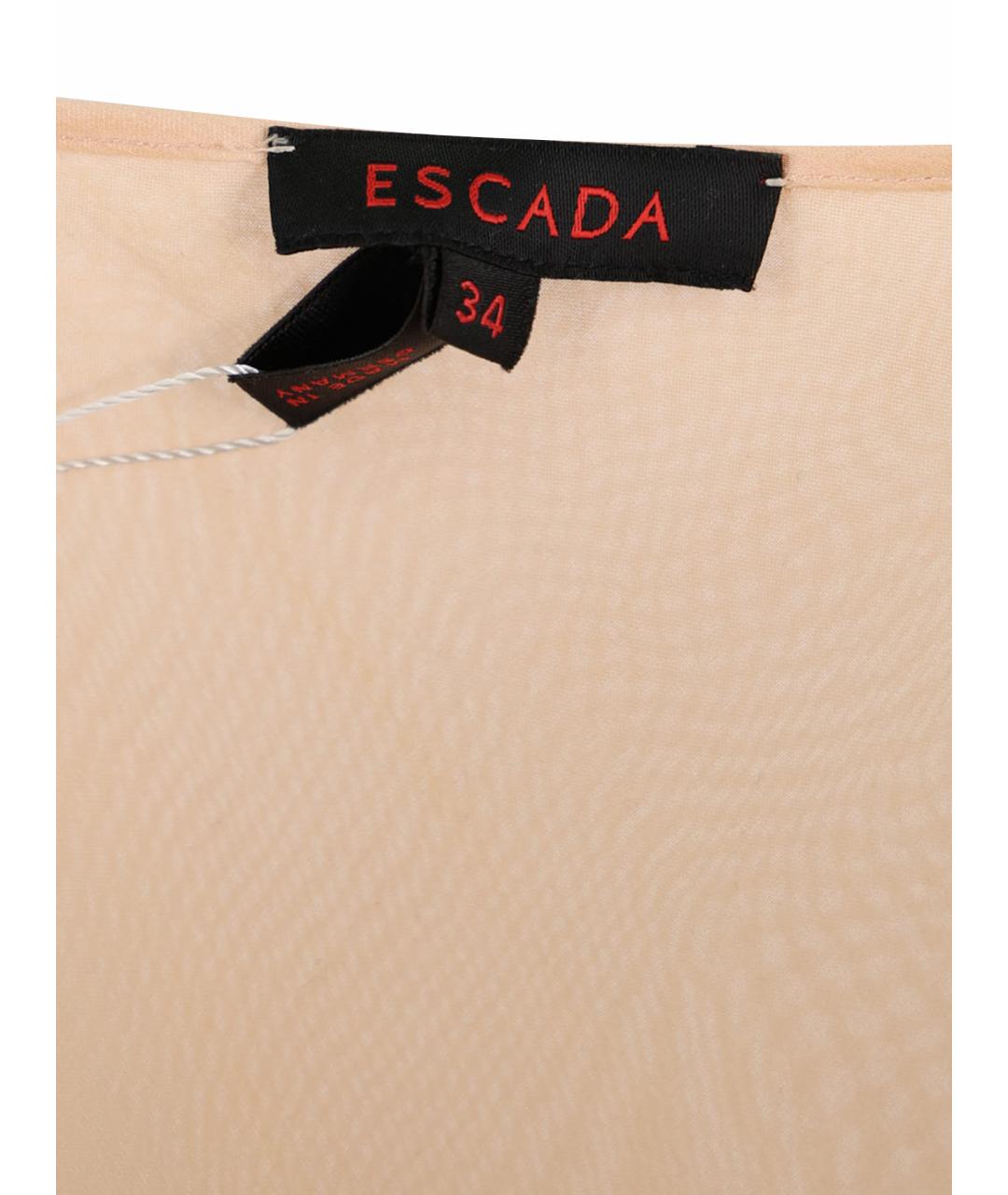 ESCADA Бежевая шелковая блузы, фото 7