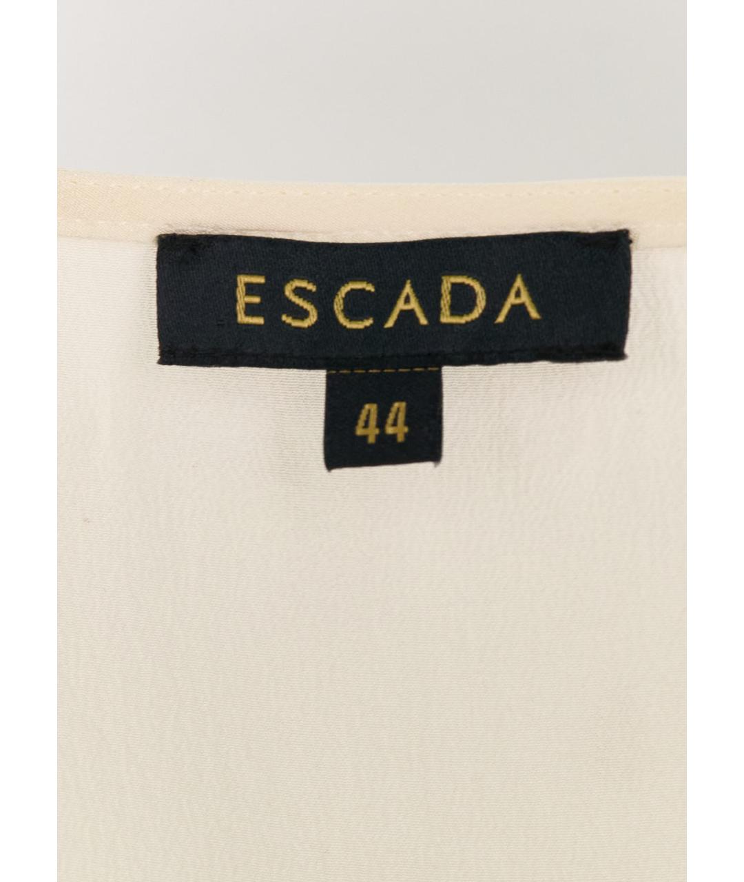 ESCADA Белая шелковая блузы, фото 3