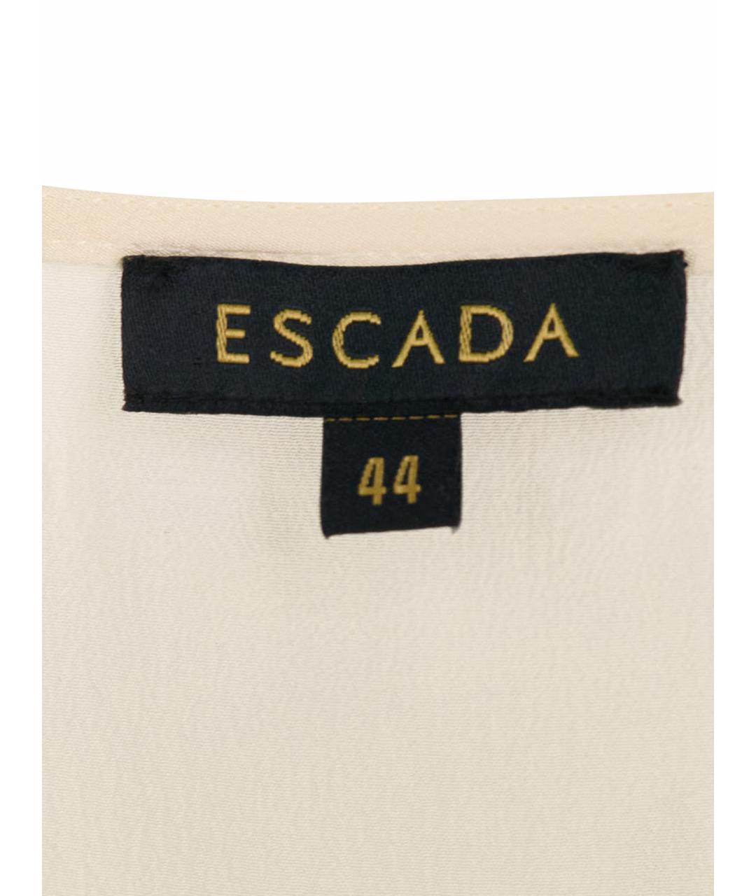 ESCADA Белая шелковая блузы, фото 7