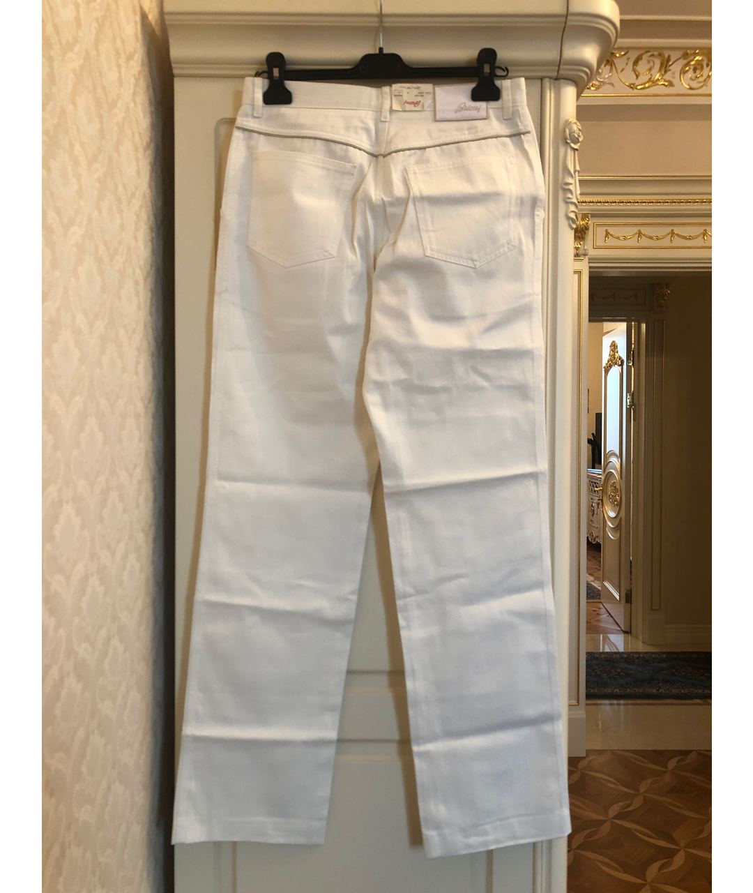 BRIONI Белые хлопковые джинсы, фото 2