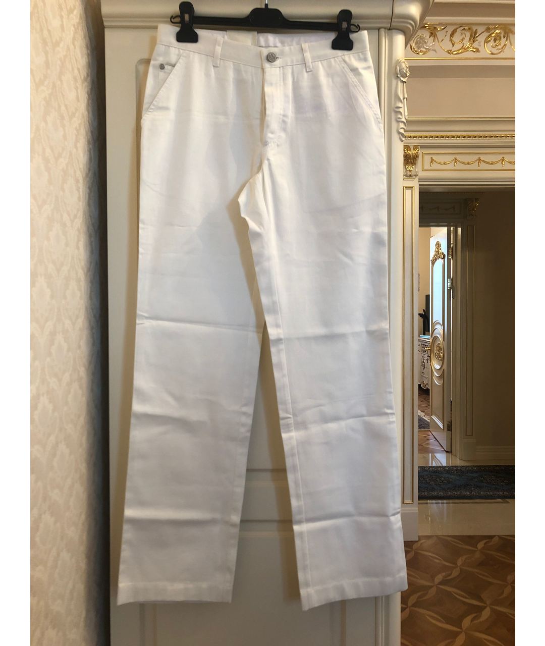 BRIONI Белые хлопковые джинсы, фото 5