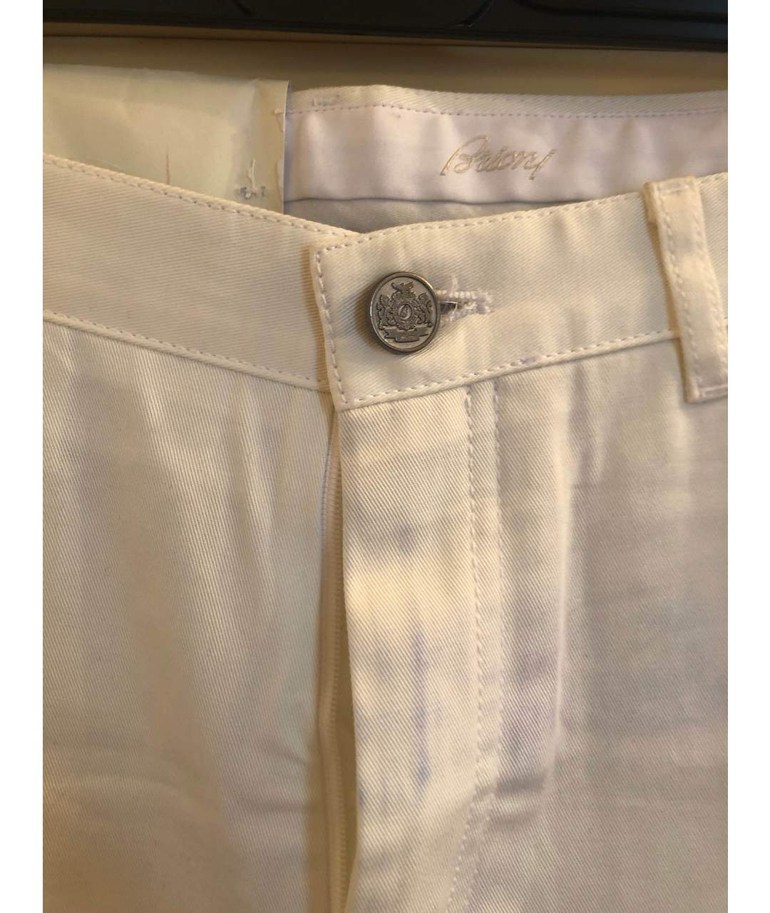 BRIONI Белые хлопковые джинсы, фото 3