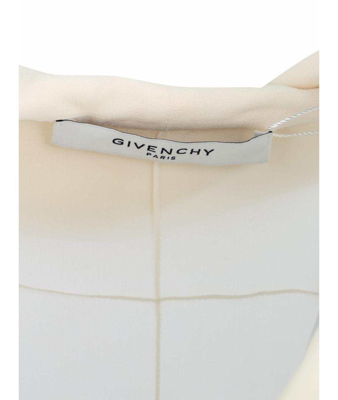 GIVENCHY Белая шелковая блузы, фото 7