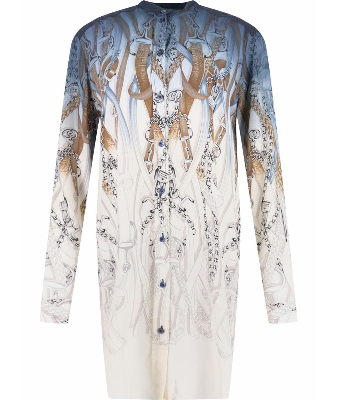 GUCCI Мульти шелковая блузы, фото 1
