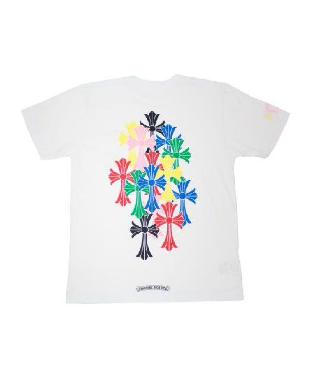 CHROME HEARTS Белая хлопковая футболка, фото 2