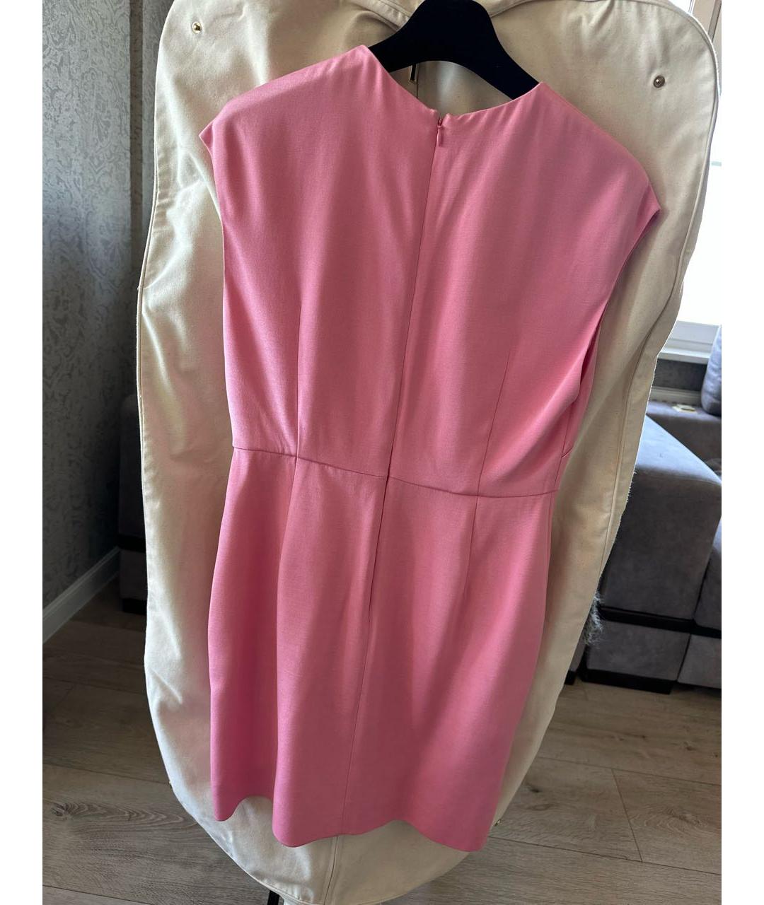 VALENTINO Розовое вискозное коктейльное платье, фото 2