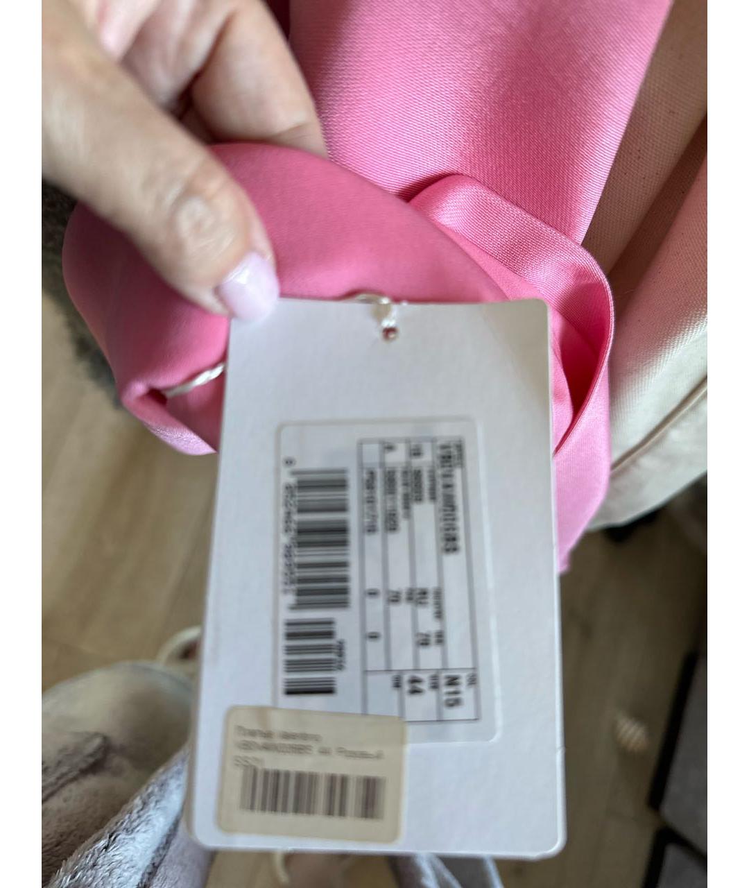 VALENTINO Розовое вискозное коктейльное платье, фото 5
