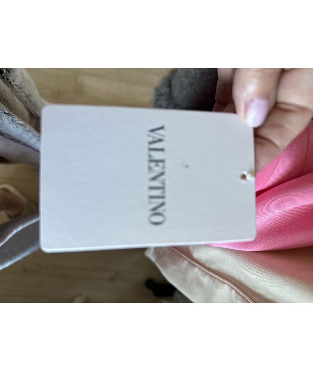 VALENTINO Розовое вискозное коктейльное платье, фото 7