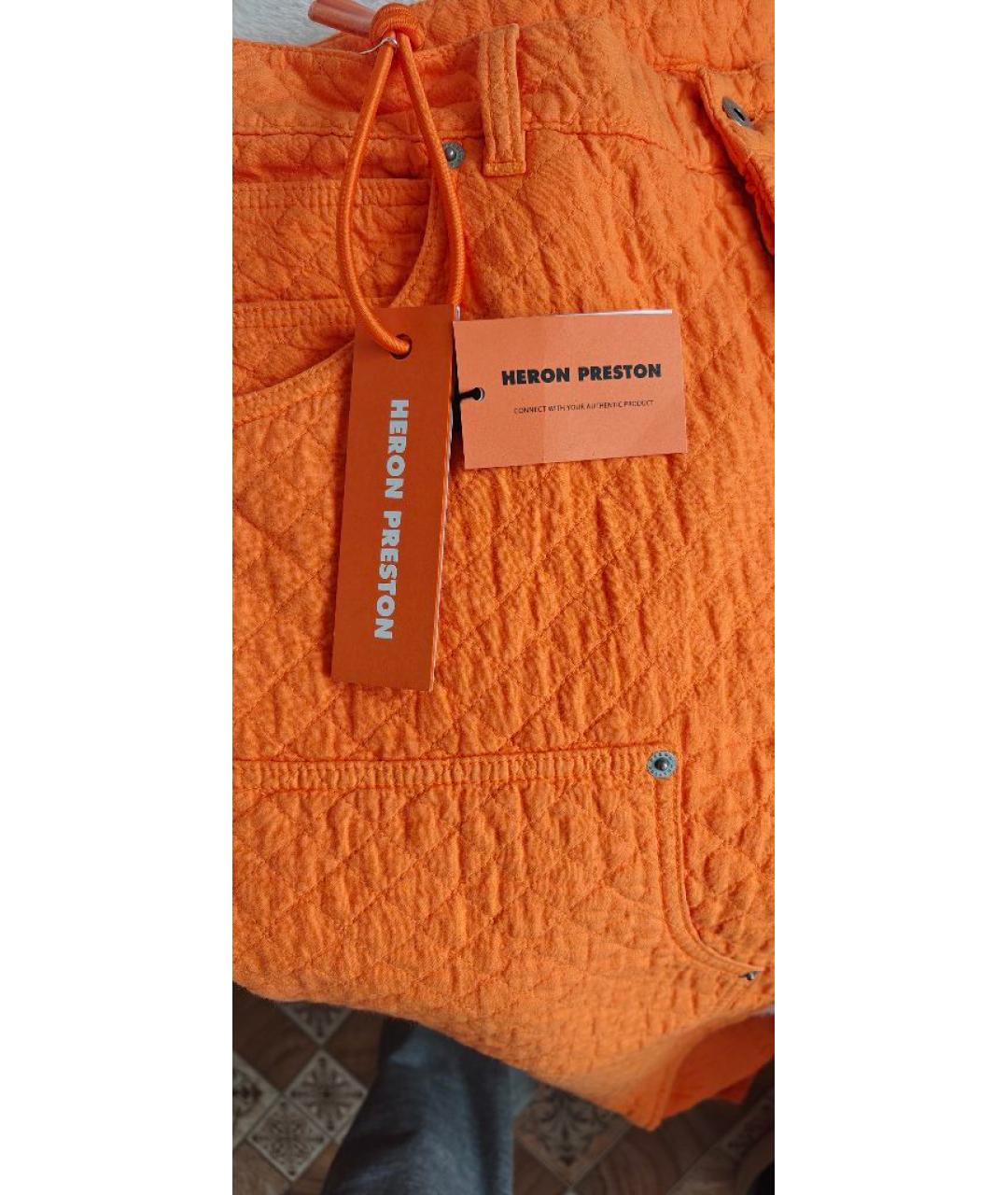 HERON PRESTON Оранжевое повседневные брюки, фото 6