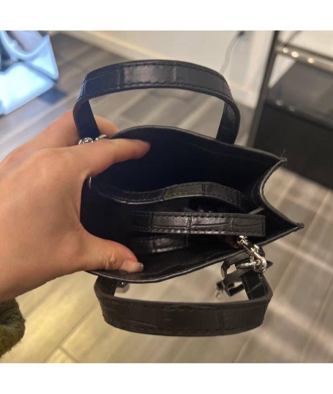 MARC JACOBS Черная кожаная сумка через плечо, фото 3