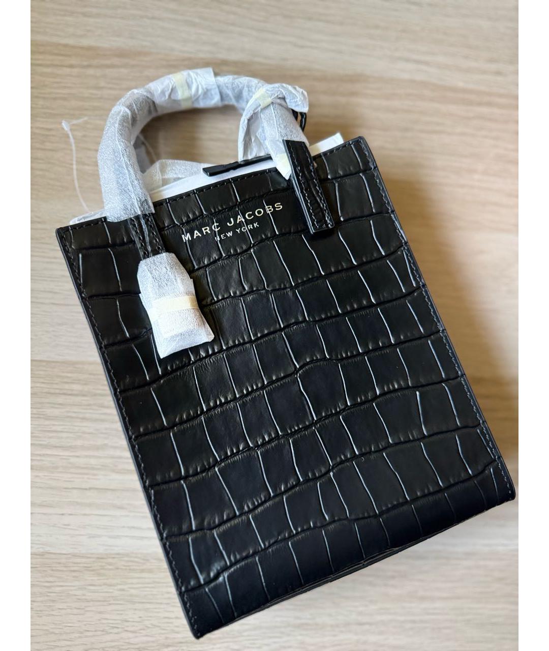 MARC JACOBS Черная кожаная сумка через плечо, фото 2