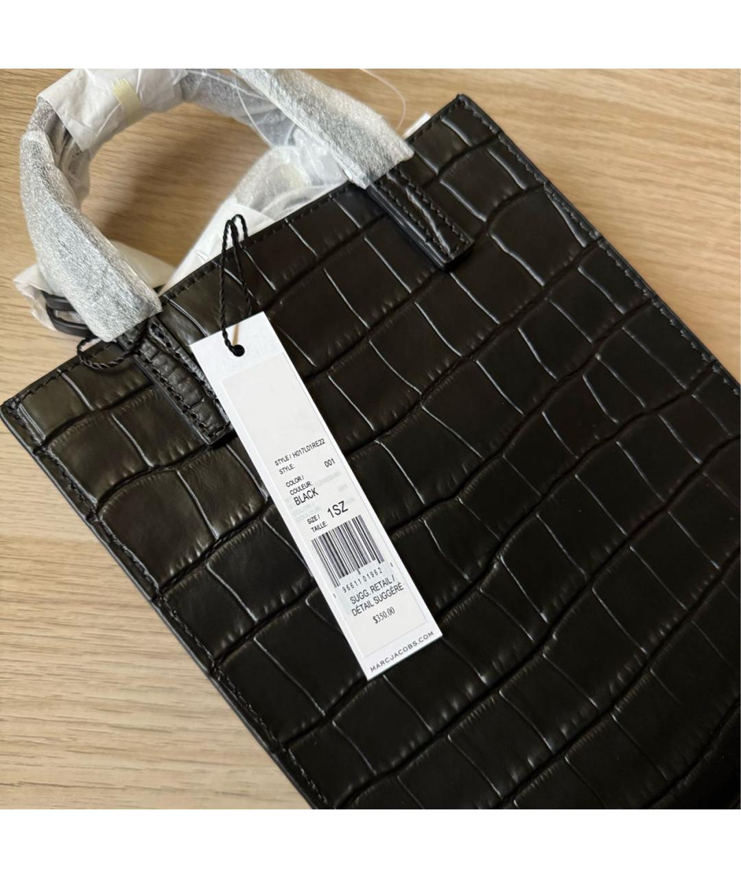 MARC JACOBS Черная кожаная сумка через плечо, фото 5